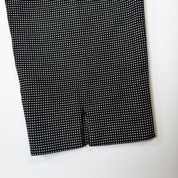 Equestrian Pants Women Large Black White Micro Dot Stretch Pull On Tapered Ankle - Picture 9 of 13